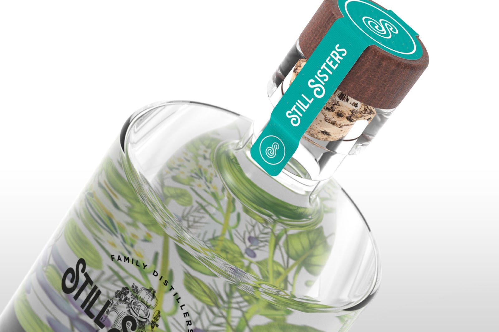 酒包裝用水粉顏料手工繪制植物插圖(圖4)