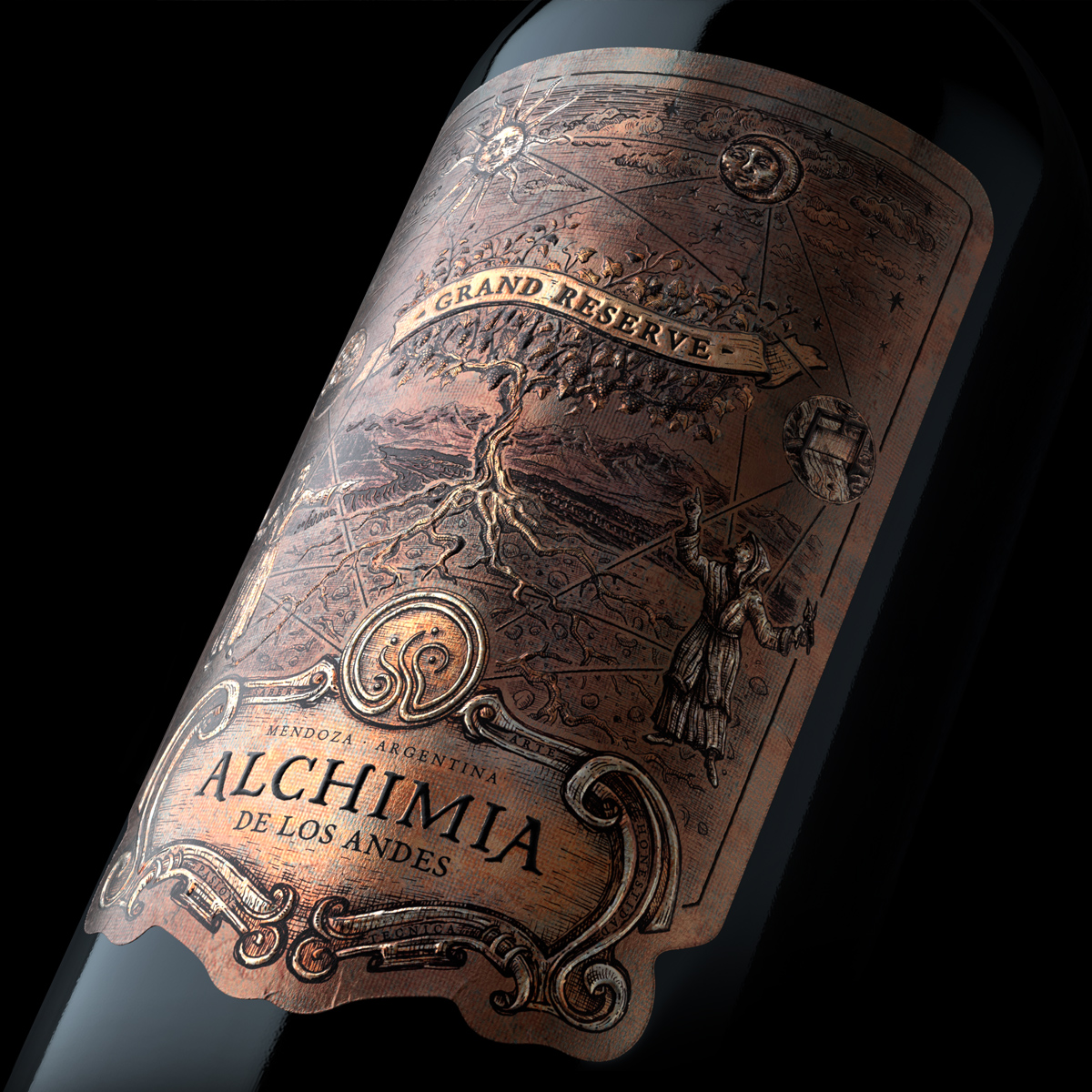 葡萄酒包裝設(shè)計(jì)強(qiáng)烈的年代感(圖3)