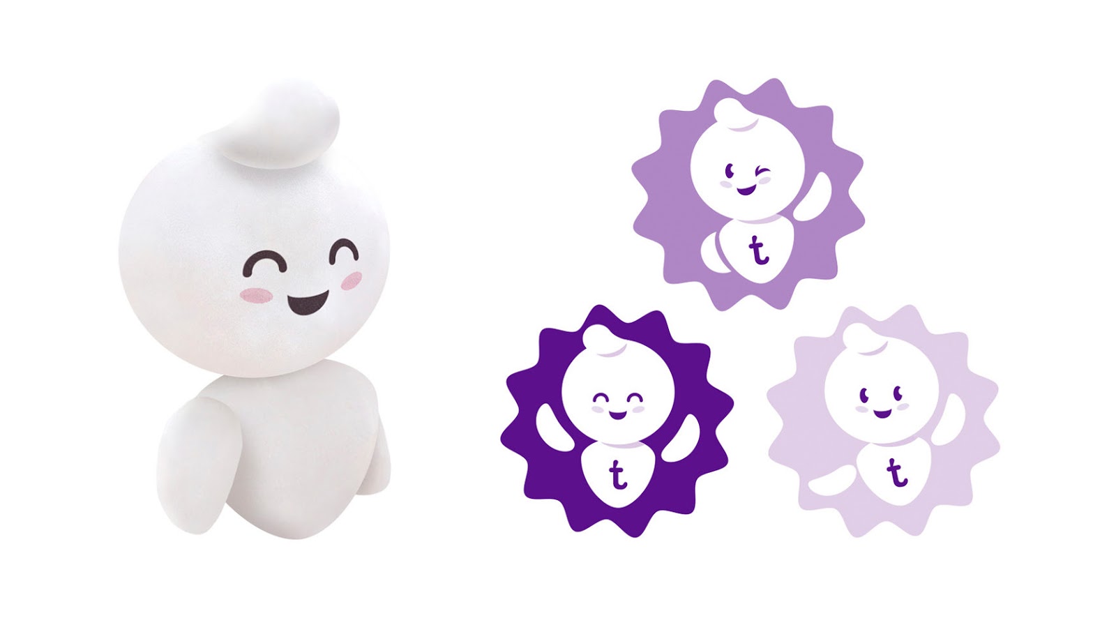 紙尿褲的核心視覺(jué)是個(gè)智能機(jī)器人卡通形象(圖3)