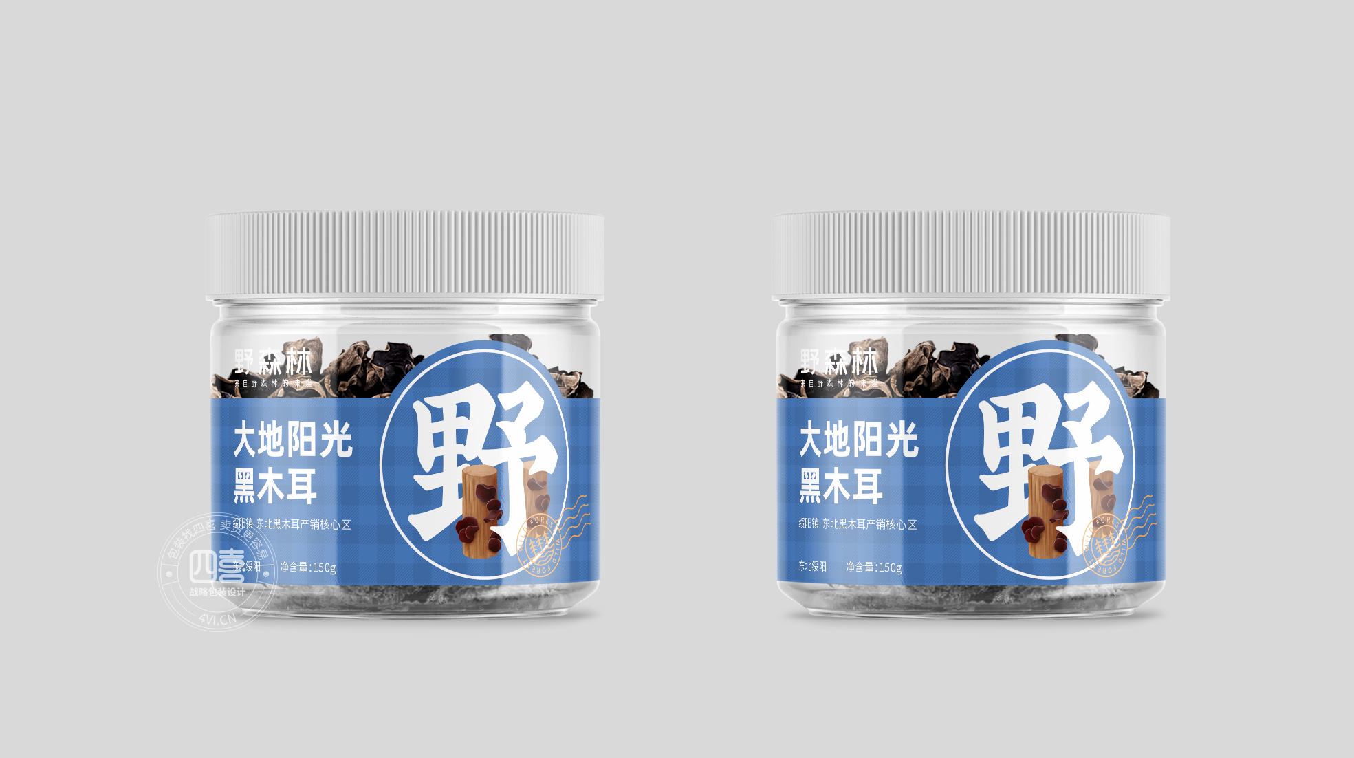 野森林大地陽(yáng)光黑木耳包裝設(shè)計(jì)(圖3)