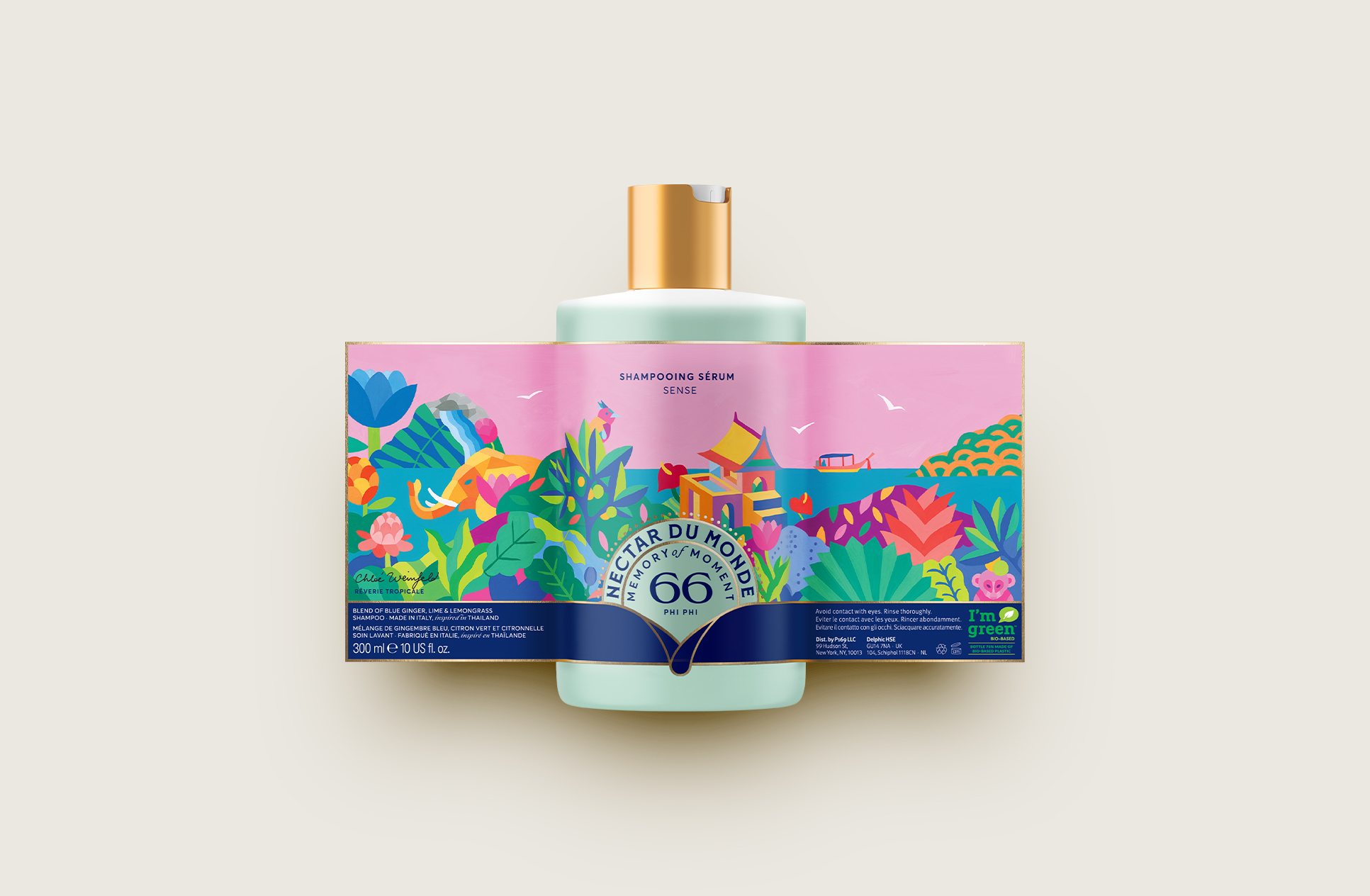 洗護(hù)產(chǎn)品包裝設(shè)計(jì)融入插圖，運(yùn)用現(xiàn)代和傳統(tǒng)字體結(jié)合有不一樣視覺感受(圖7)