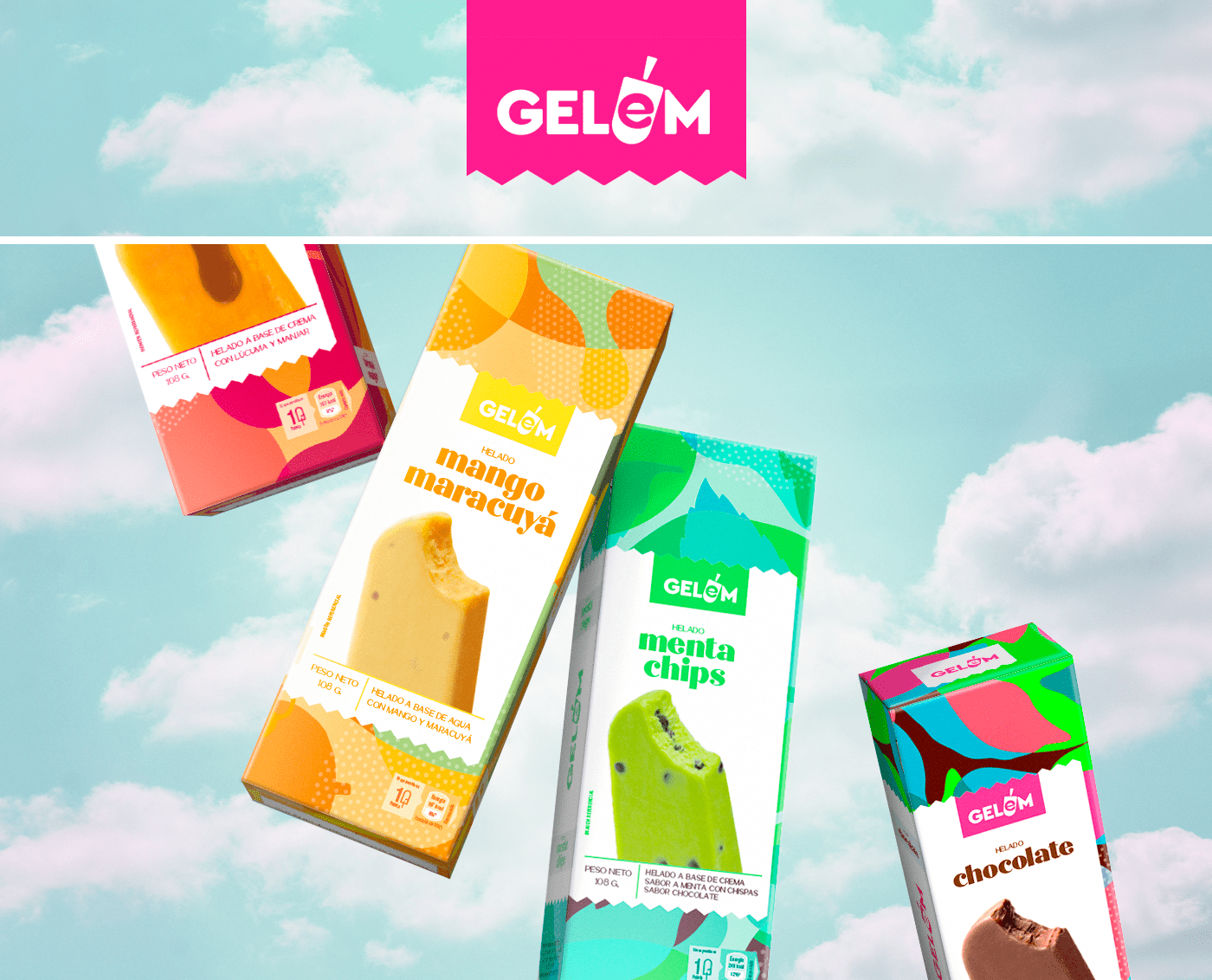 Gelem 秘魯手工冰淇淋品牌包裝設計(圖1) Gelem 秘魯手工冰淇淋品牌包裝設計(圖1)