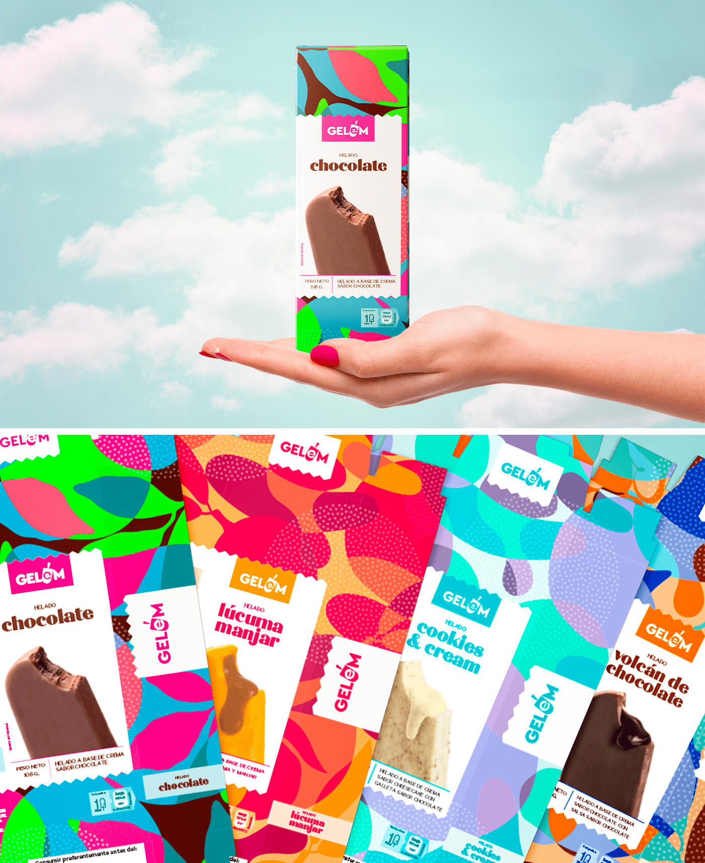 Gelem 秘魯手工冰淇淋品牌包裝設計(圖5) Gelem 秘魯手工冰淇淋品牌包裝設計(圖5)