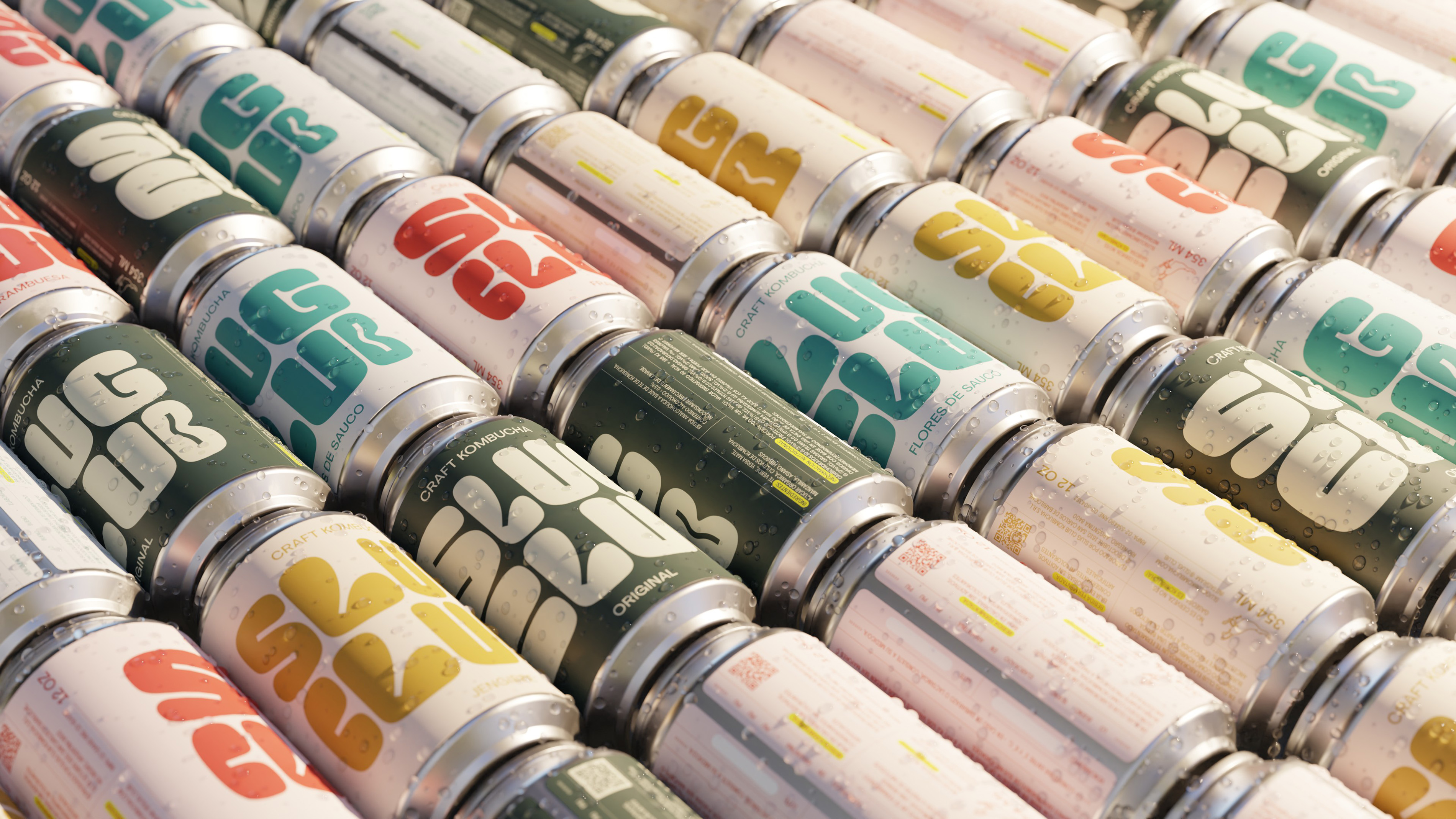 擁有足夠視覺感的Slug Club康普茶飲料包裝這樣設(shè)計(圖7) 擁有足夠視覺感的Slug Club康普茶飲料包裝這樣設(shè)計(圖7)