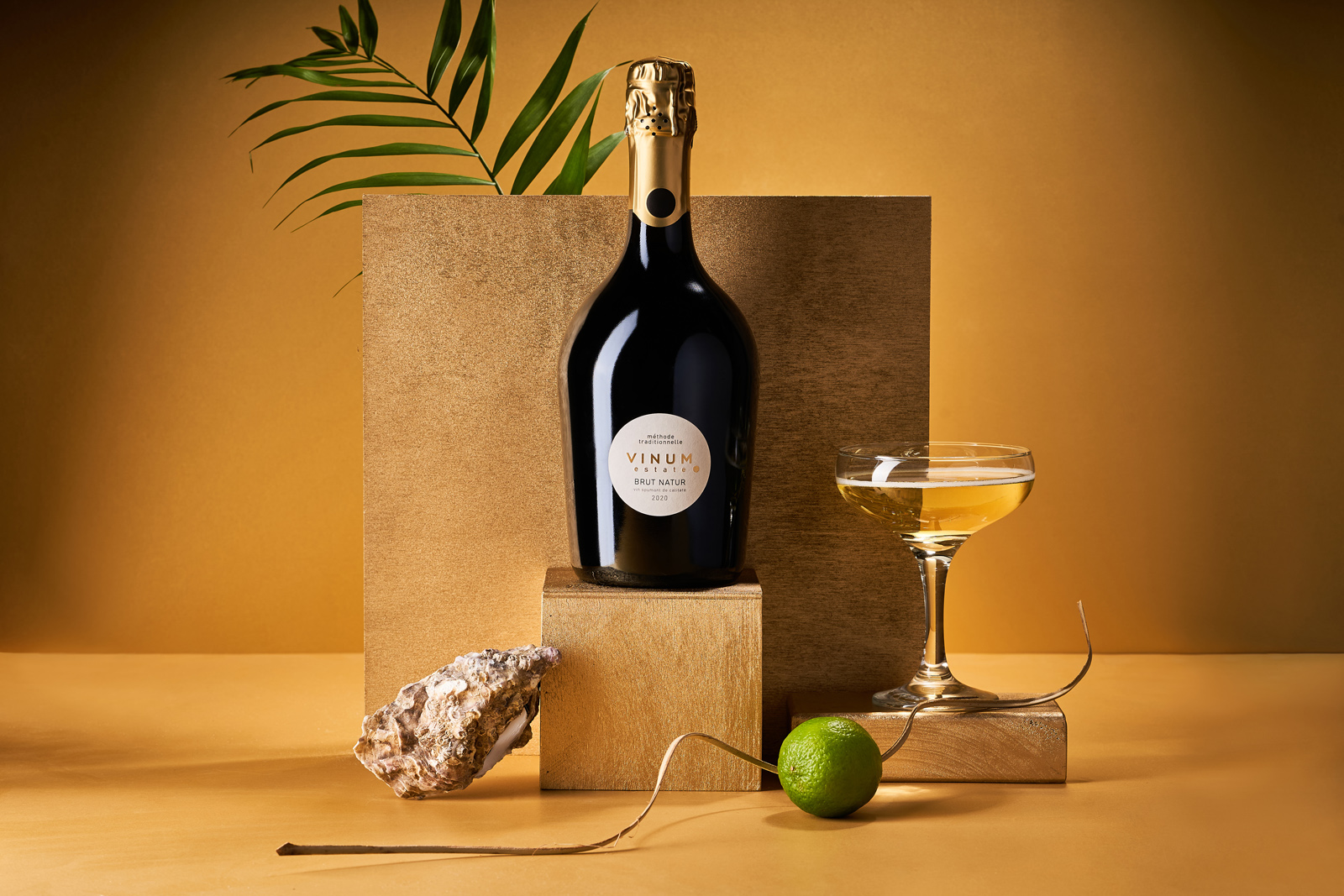 圓點符號為設計元素的起泡酒包裝設計(圖1)