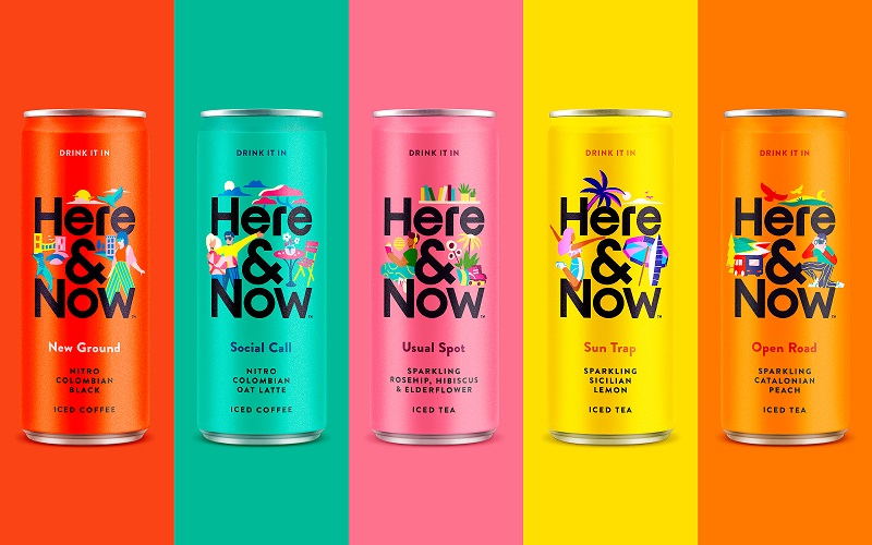 Here&Now系列冰茶和咖啡飲品創(chuàng)意包裝(圖3) Here&Now系列冰茶和咖啡飲品創(chuàng)意包裝(圖3)