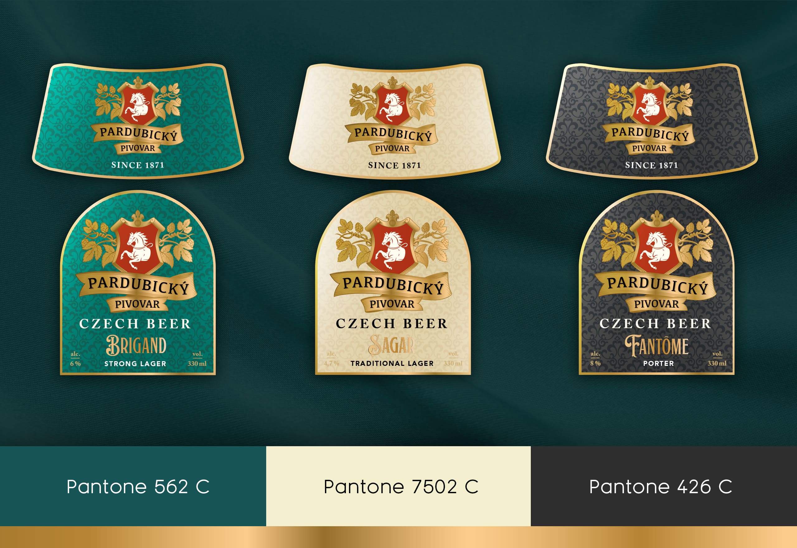 捷克啤酒包裝這樣設(shè)計(jì)優(yōu)雅而高貴(圖3)