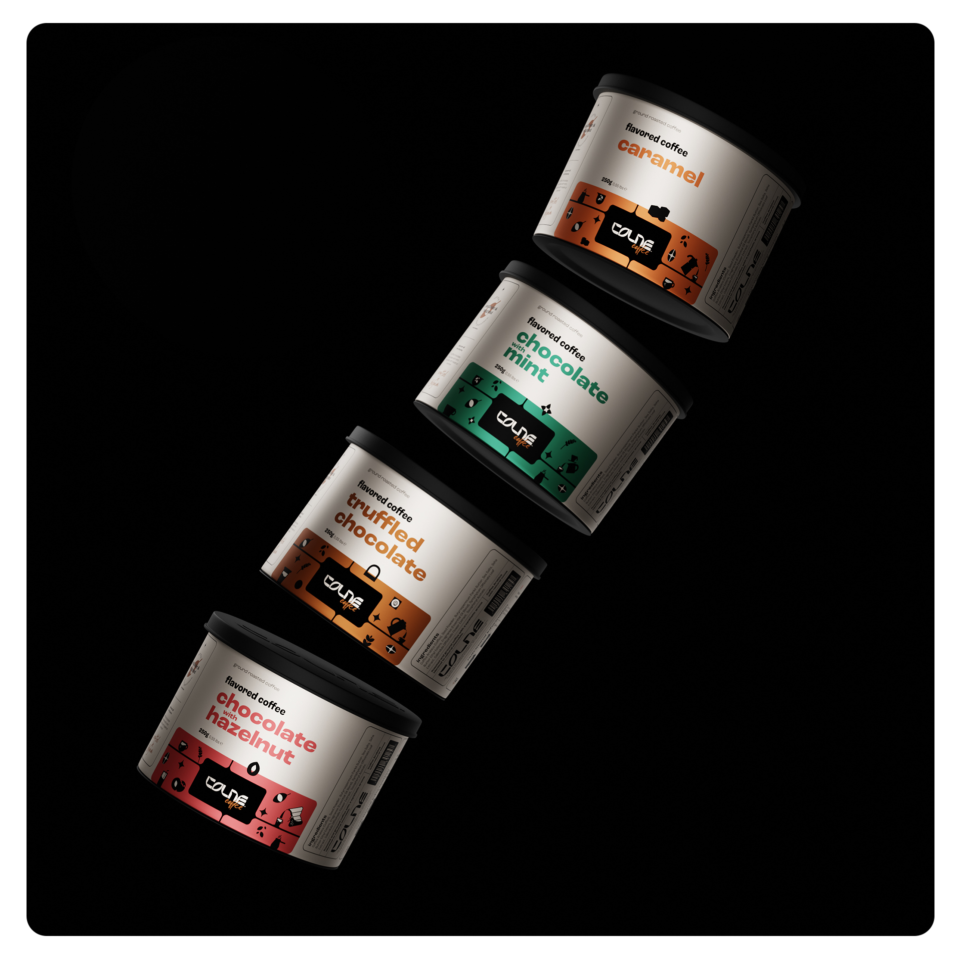 獨特的巧克力風(fēng)味咖啡包裝這樣設(shè)計(圖6)