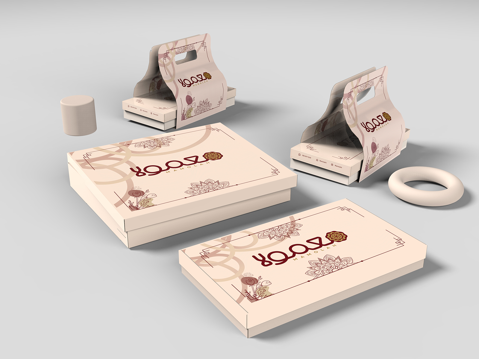 簡(jiǎn)約現(xiàn)代的甜品包裝盒這樣設(shè)計(jì)足以吸引消費(fèi)者的注意力(圖1)