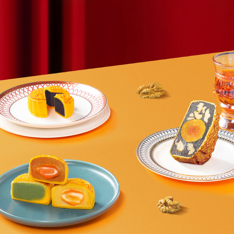 WING WAH 元朗榮華 榮華富貴祥月 廣式月餅 8餅5味 620g 禮盒裝包裝禮盒產(chǎn)品包裝創(chuàng)意設(shè)計欣賞(圖5)