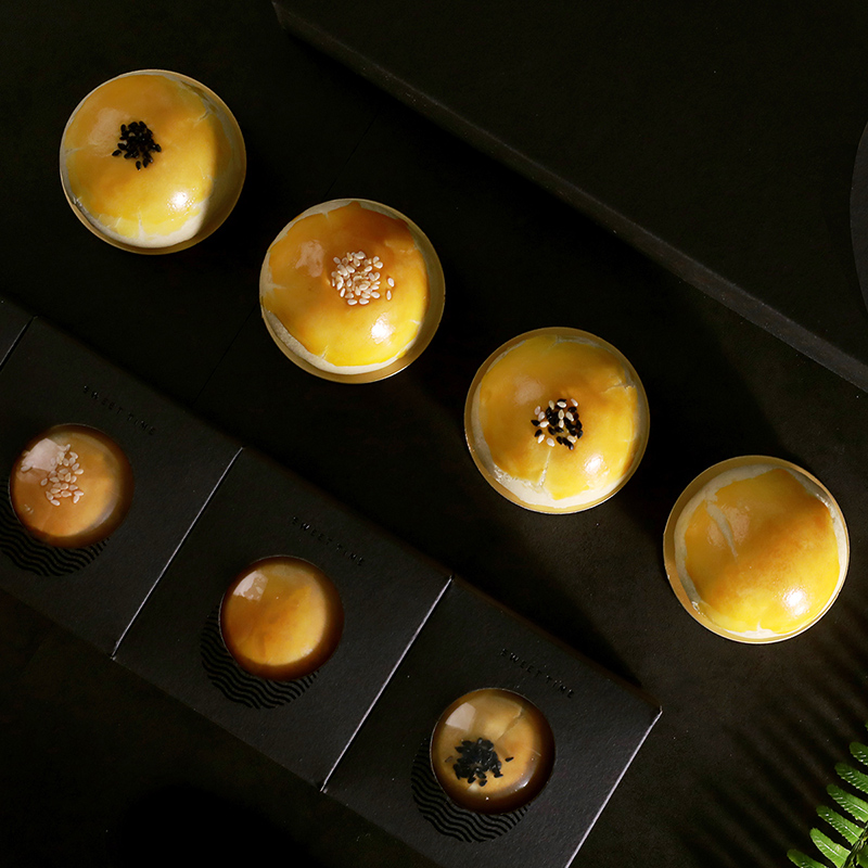 YOTIME 悠享時(shí) 滿月 蘇式月餅 8餅4味 520g 禮盒裝包裝禮盒產(chǎn)品包裝創(chuàng)意設(shè)計(jì)欣賞(圖4)