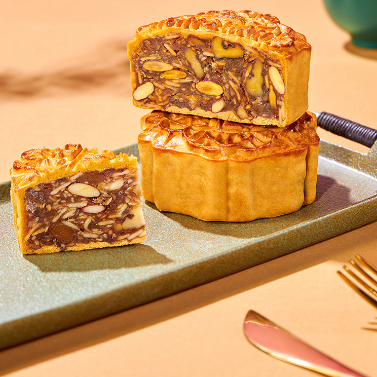 WING WAH 元朗榮華 純正五仁廣式月餅 740g 禮盒裝包裝禮盒產(chǎn)品包裝創(chuàng)意設(shè)計欣賞(圖2)