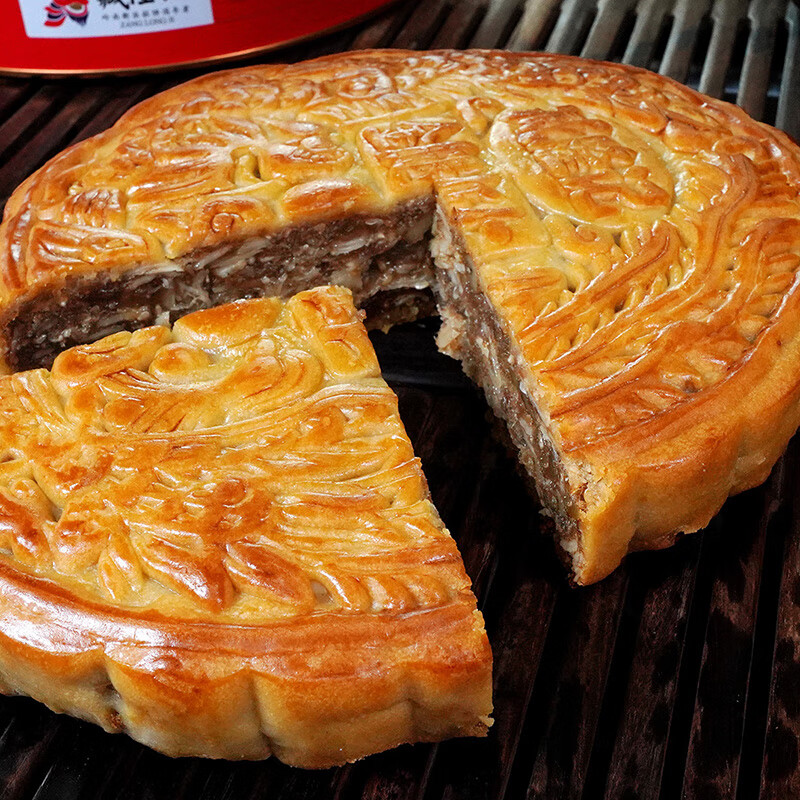 臧隆記 金腿伍仁廣式大月餅 2kg 禮盒裝包裝禮盒產(chǎn)品包裝創(chuàng)意設(shè)計(jì)欣賞(圖3)