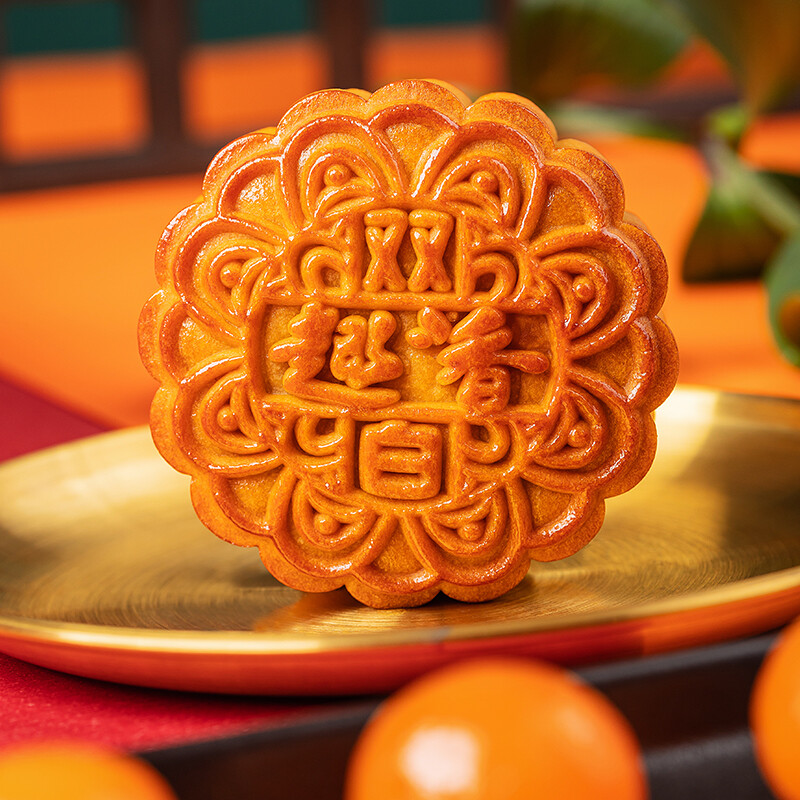 趣香 雙黃白蓮蓉廣式月餅 175g 禮盒裝包裝禮盒產(chǎn)品包裝創(chuàng)意設(shè)計(jì)欣賞(圖2)