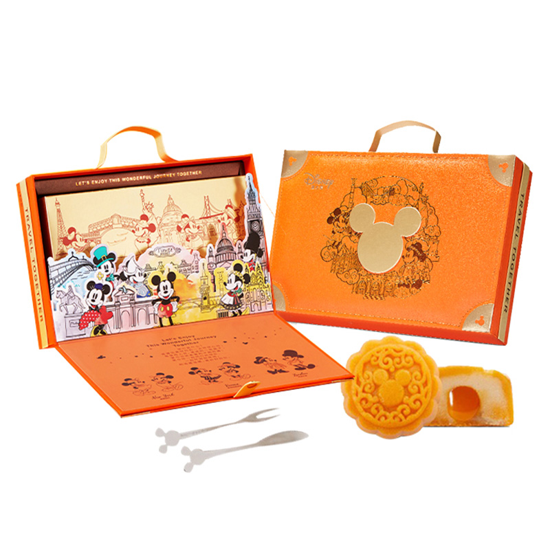 Disney 迪士尼 快樂奇旅月餅 270g 禮盒裝包裝禮盒產(chǎn)品包裝創(chuàng)意設(shè)計(jì)欣賞(圖1)