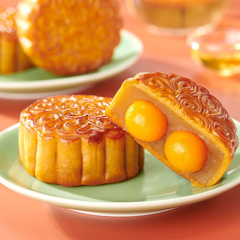 WU FANG ZHAI 五芳齋 五芳?xì)g月 廣式月餅 8餅8味 550g包裝禮盒產(chǎn)品包裝創(chuàng)意設(shè)計欣賞(圖4)