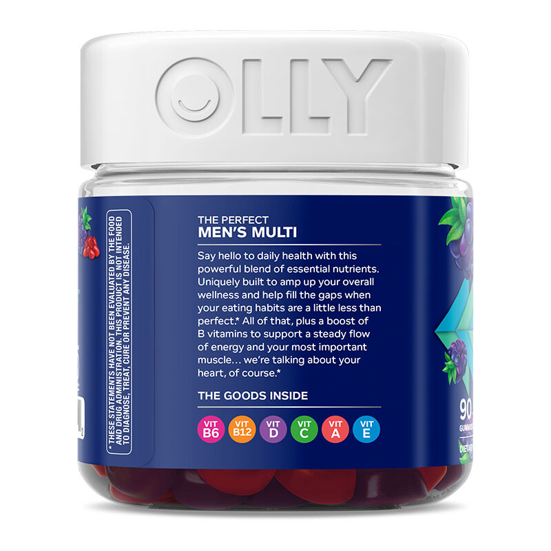 OLLY 男士復合維生素Q10 90粒保健產(chǎn)品包裝創(chuàng)意設計欣賞(圖3)