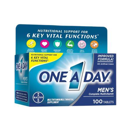 ONE A DAY 男士復(fù)合維生素 100粒保健產(chǎn)品包裝創(chuàng)意設(shè)計(jì)欣賞(圖1)