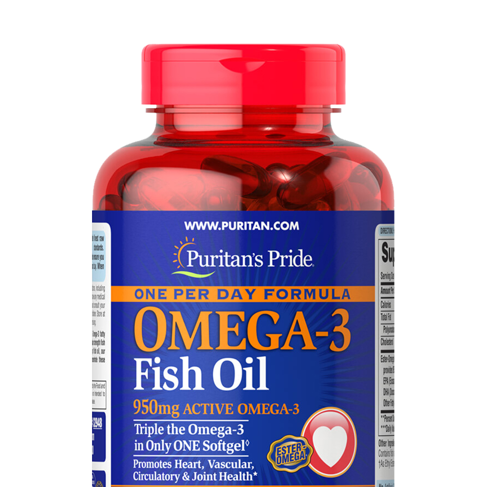 Puritans Pride 普麗普萊 950mg 深海魚油軟膠囊 90粒保健產(chǎn)品包裝創(chuàng)意設(shè)計欣賞(圖3)