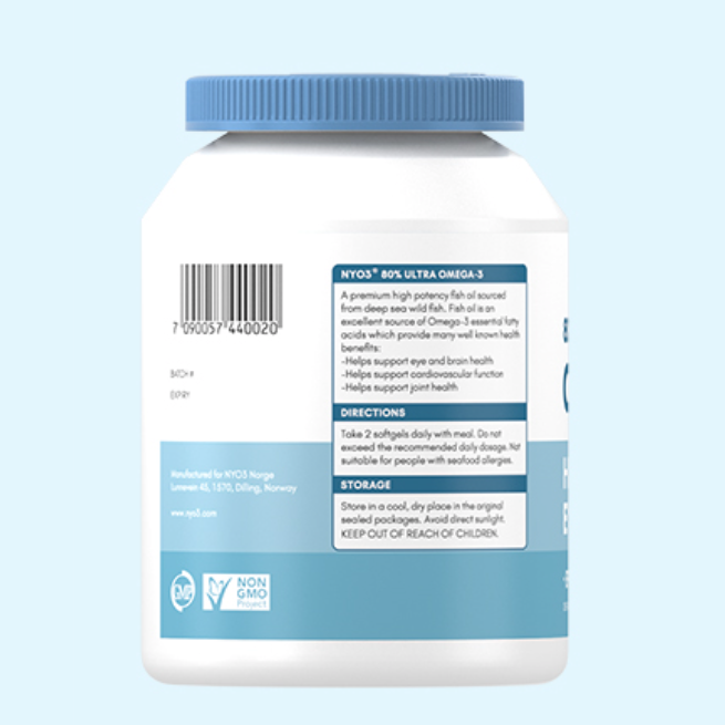 NYO3 80%OMEGA-3 深海魚(yú)油 60粒*7瓶保健產(chǎn)品包裝創(chuàng)意設(shè)計(jì)欣賞(圖3)