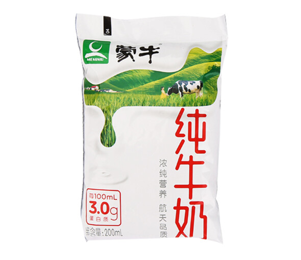 袋裝純牛奶包裝如何設(shè)計(圖1) 袋裝純牛奶包裝如何設(shè)計(圖1)