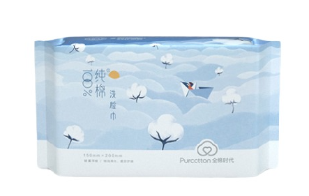 純棉洗臉巾包裝設(shè)計(jì)作品欣賞(圖1)