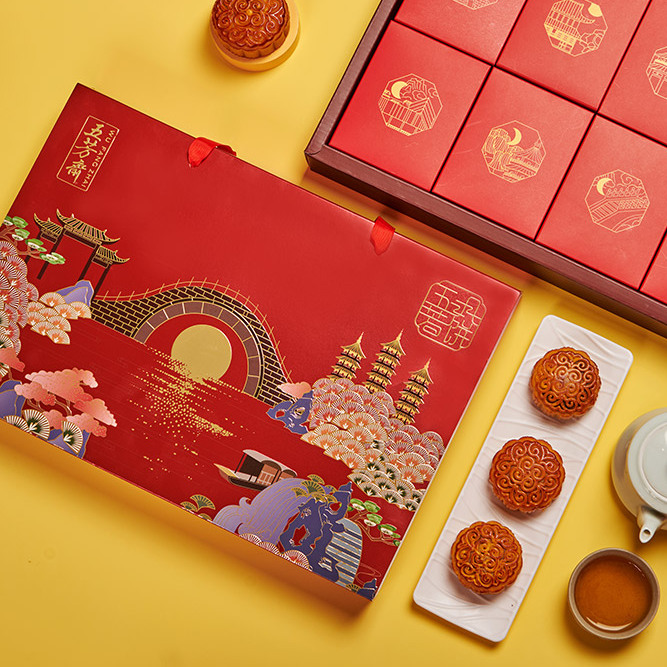 月餅禮盒包裝設(shè)計作品欣賞(圖1)