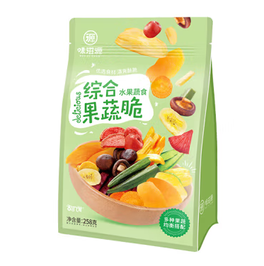 果蔬脆包裝袋設(shè)計(jì)作品欣賞(圖1)