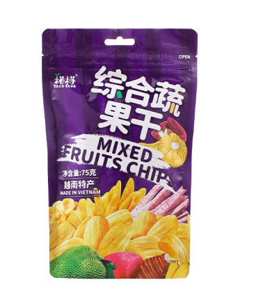 綜合蔬果干包裝袋設(shè)計作品欣賞(圖1)