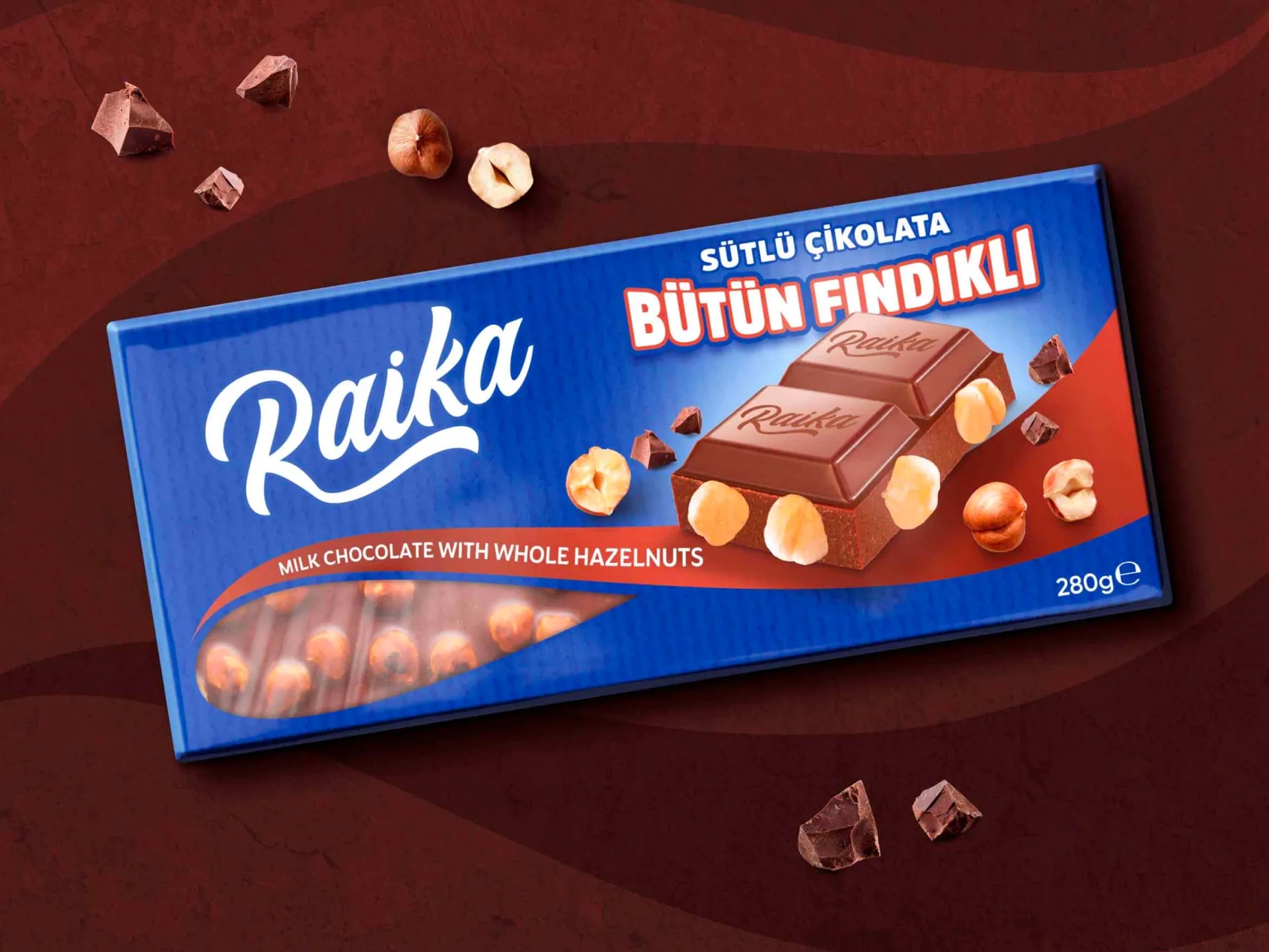 榛子牛奶巧克力包裝盒設(shè)計(jì)欣賞(圖1)