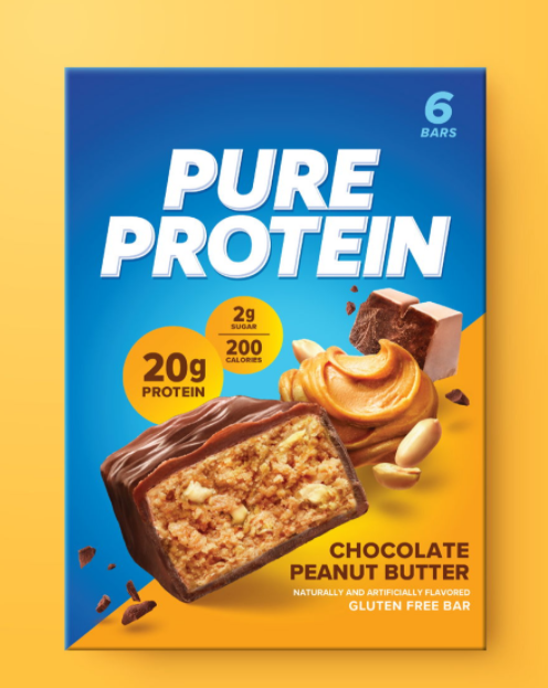 巧克力花生蛋白棒零食包裝設計(圖1)