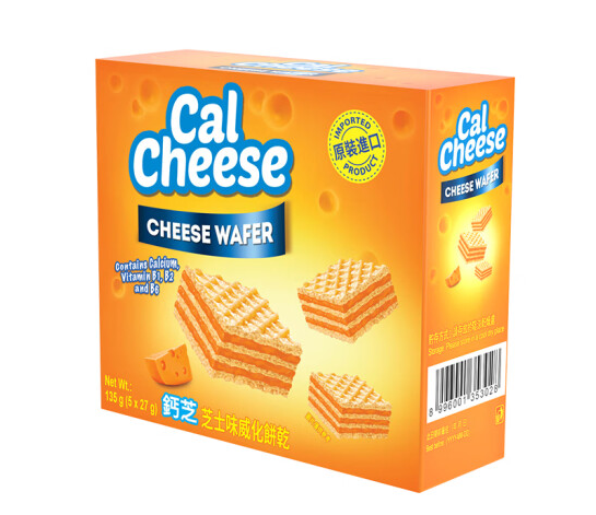 兒童零食芝士威化餅紙盒包裝設(shè)計(jì)欣賞(圖1)