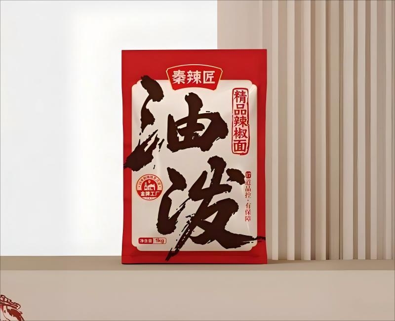 陜西油潑辣子品牌秦辣匠logo與包裝設(shè)計(jì)