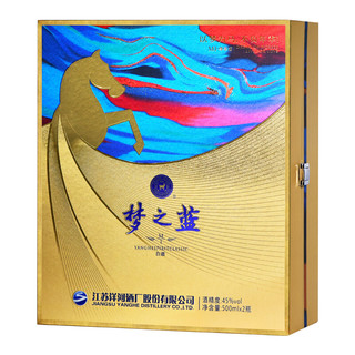 創(chuàng)意酒包裝設(shè)計洋河夢之藍(lán)尊享版濃香型白酒瓶禮盒裝產(chǎn)品包裝設(shè)計欣賞(圖6)