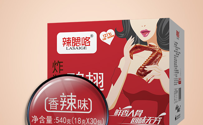 辣腮咯品牌logo與食品包裝設(shè)計(jì)欣賞(圖3)