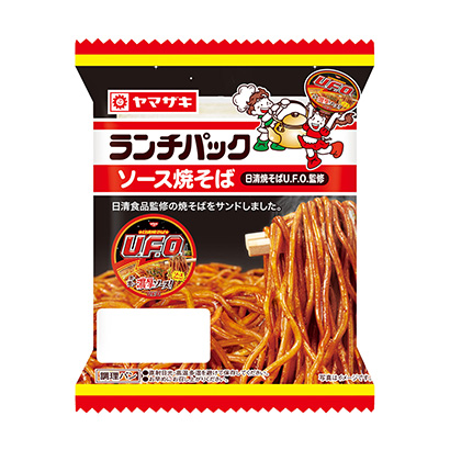 包裝設(shè)計公司推薦午餐醬汁炒面·日清炒面監(jiān)修山崎制面包包裝設(shè)計欣賞(圖1)