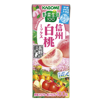 包裝設(shè)計(jì)公司推薦蔬菜生活信州白桃混合料可果美果實(shí)清涼飲料包裝設(shè)計(jì)(圖1)