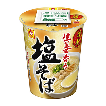 小丸謹(jǐn)制生姜香鹽蕎麥面東洋水產(chǎn)面類包裝設(shè)計(jì)(圖1)