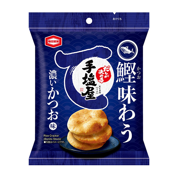 手鹽屋迷你鰹魚味濃且味龜田制果點(diǎn)心包裝設(shè)計(jì)(圖1)