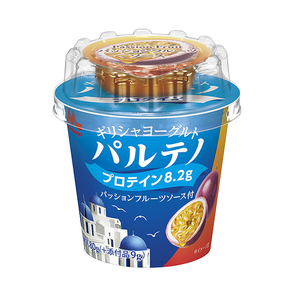 希臘酸奶帶帕爾特諾西番蓮醬森永乳業(yè)甜點(diǎn)酸奶包裝設(shè)計(圖1)