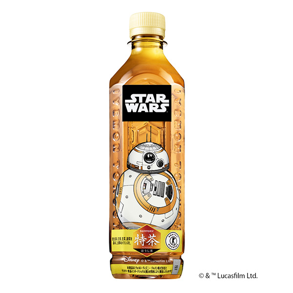 三得利特茶搪瓷茶特定保健用食品星球大戰(zhàn)設(shè)計(jì)標(biāo)簽三得利食品國際包裝設(shè)計(jì)(圖1)