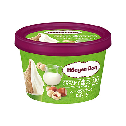 哈根達斯迷你杯榛子與牛奶哈根達斯日本冰淇淋類包裝設計(圖1)