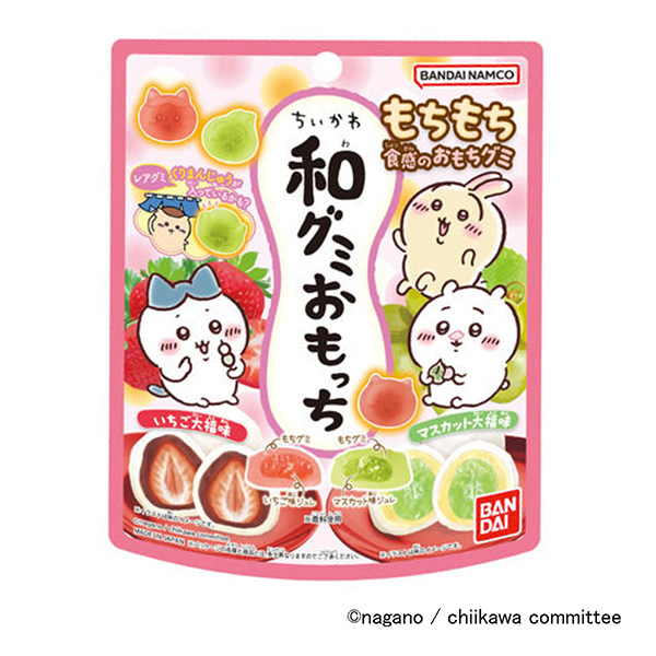 市川和橡皮糖水果大福味萬代食品飲料包裝設計(圖1)