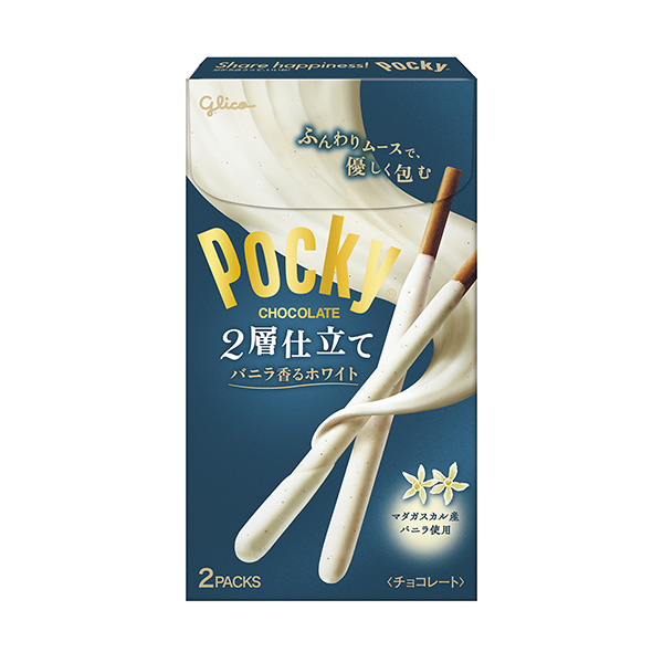 包裝設(shè)計(jì)欣賞pocky ＜雙層香草味的白色＞ (江崎格力高) (圖1)