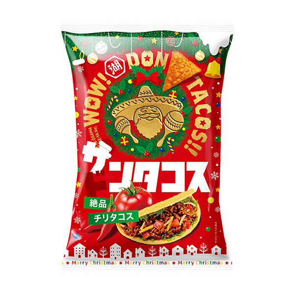 包裝設(shè)計欣賞唐塔科斯＜極品智利塔科斯＞圣誕節(jié)尺寸(湖池屋) (圖1)